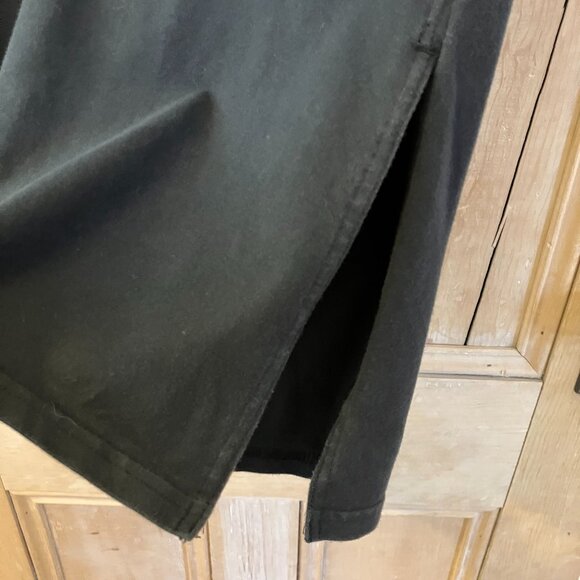 Pact Organic Womens Wide Leg Split Hem Pull On Knit Pants Size XS Black AN EXC - Picture 5 of 11